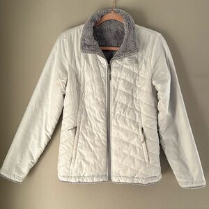 Women's White The North Face Coat